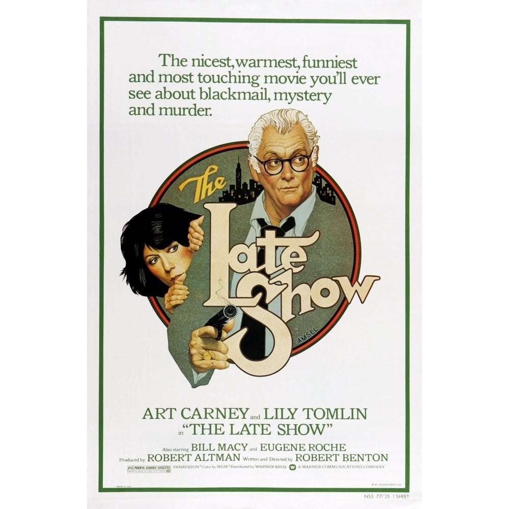 The Late Show Us Poster Art From Left: Lily Tomlin Art Carney 1977 Movie Poster Masterprint Image 1