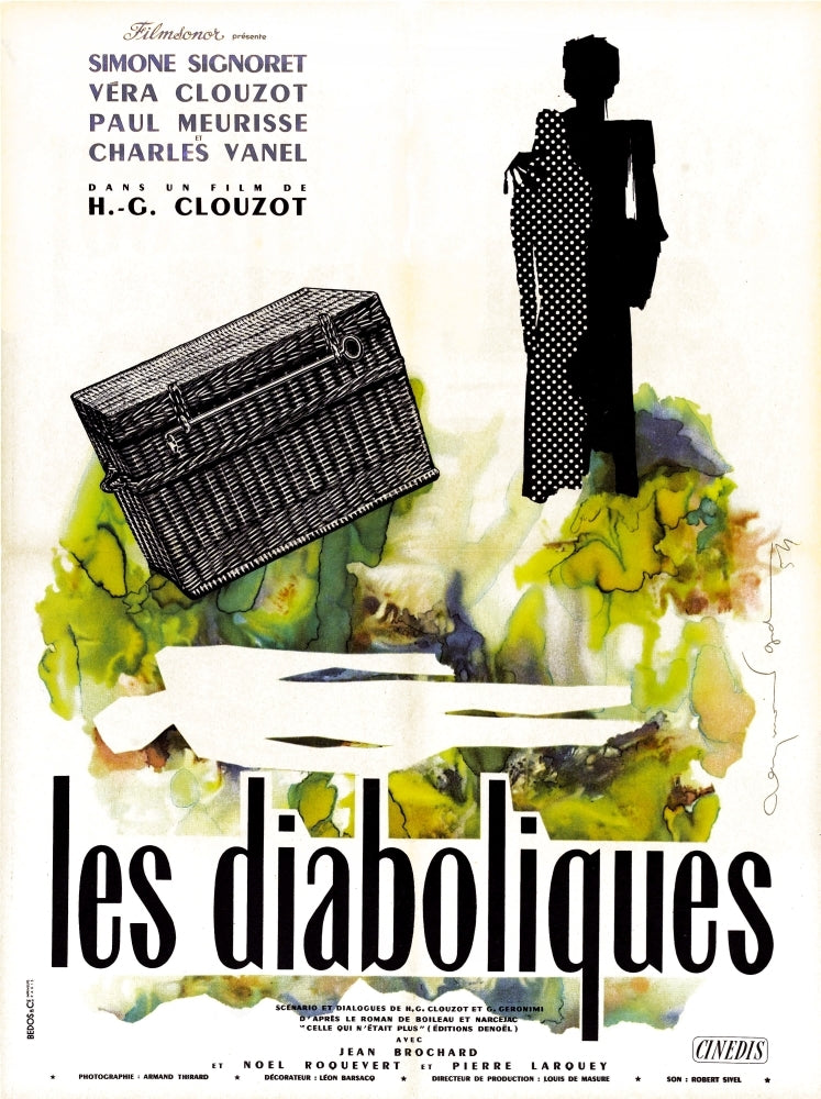 Diabolique French Poster Art 1955. Movie Poster Masterprint Image 1