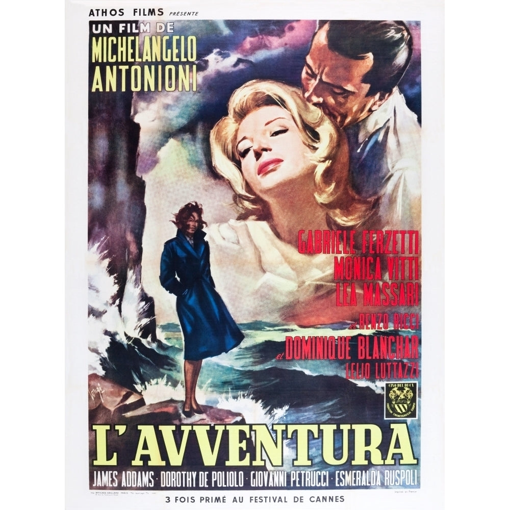 LAvventura Monica Vitti Gabriele Ferzetti 1960 Movie Poster Masterprint Image 2