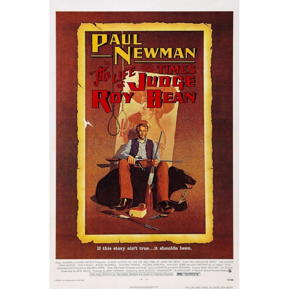 The Life And Times Of Judge Roy Bean Us Poster Paul Newman 1972 Movie Poster Masterprint Image 1