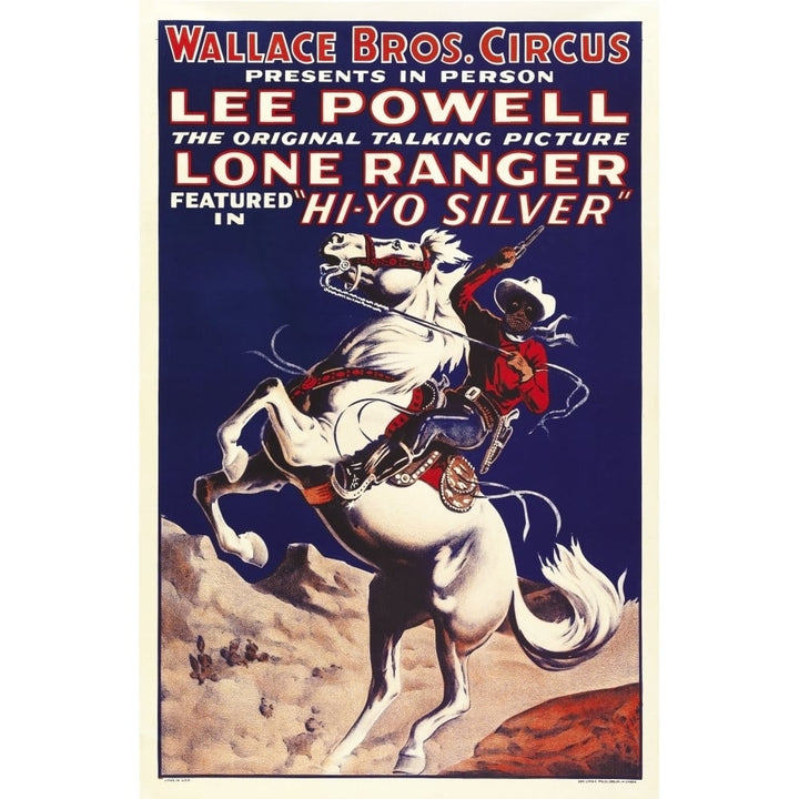 The Lone Ranger Special Circus Poster 1938. Movie Poster Masterprint Image 1