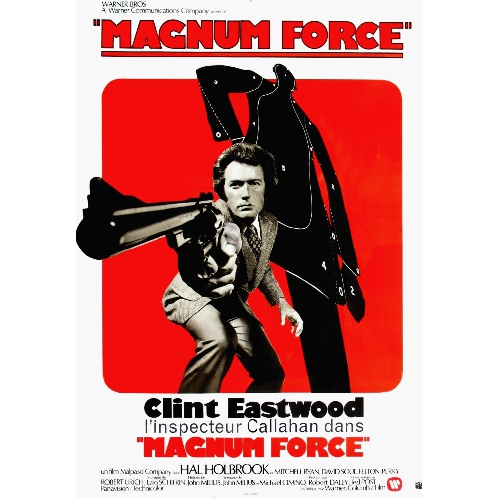 Magnum Force Clint Eastwood On French Poster Art 1973. Movie Poster Masterprint Image 1