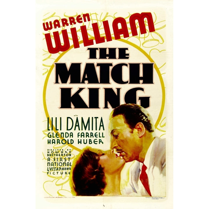 The Match King From Left: Lili Damita Warren William 1932. Movie Poster Masterprint Image 2