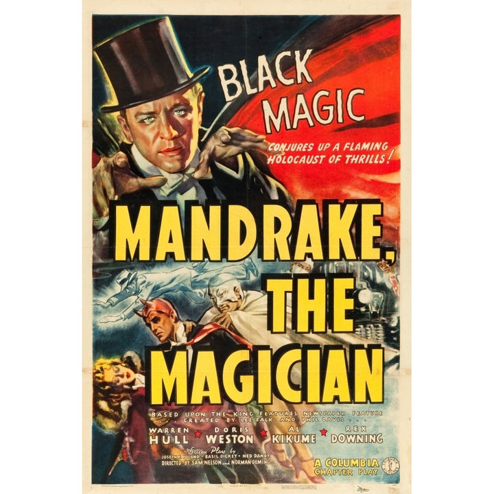 Mandrake The Magician Warren Hull Movie Poster 1939 Movie Poster Masterprint Image 1