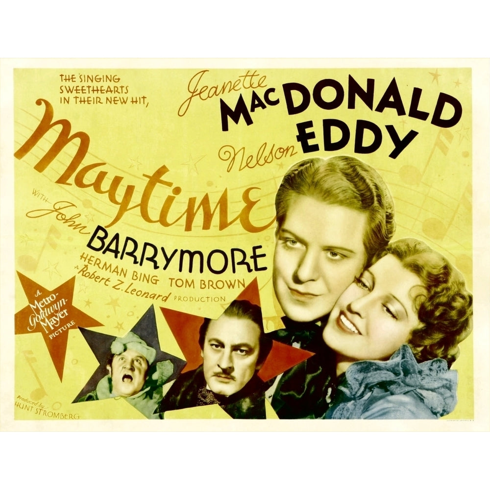 Maytime From Left: Herman Bing John Barrymore Nelson Eddy Jeanette Macdonald 1937. Movie Poster Masterprint Image 2