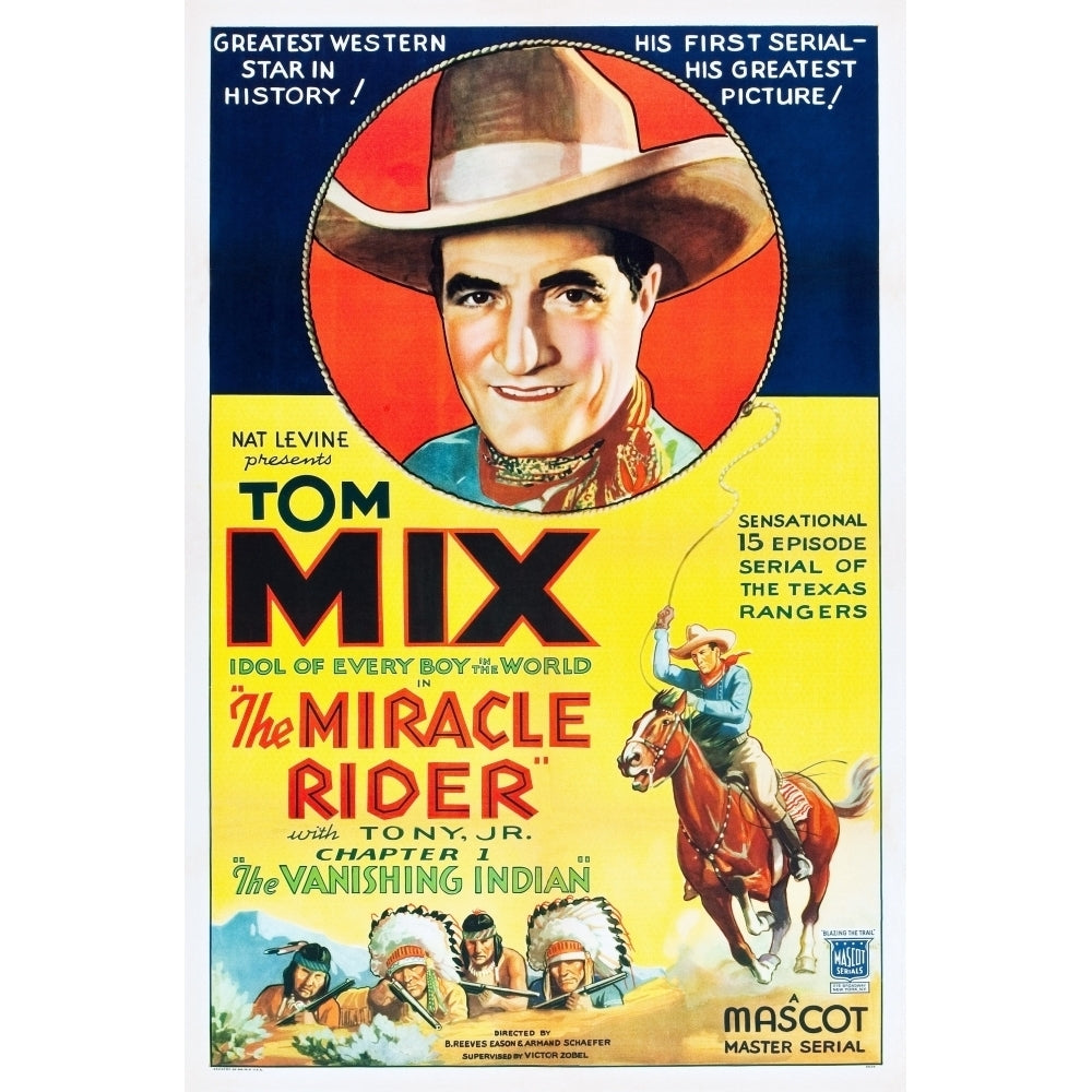 The Miracle Rider Tom Mix 1935 Movie Poster Masterprint Image 1