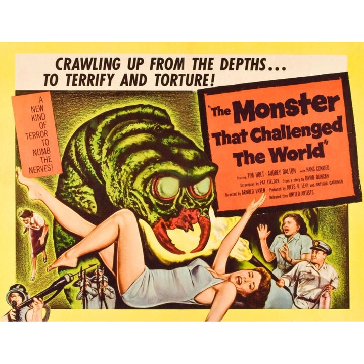 The Monster That Challenged The World Audrey Dalton Tim Holt 1958 Movie Poster Masterprint Image 1