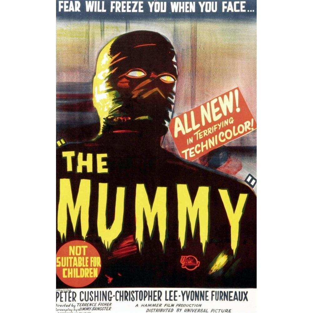 The Mummy Austrailian One Sheet Poster 1959. Movie Poster Masterprint Image 2