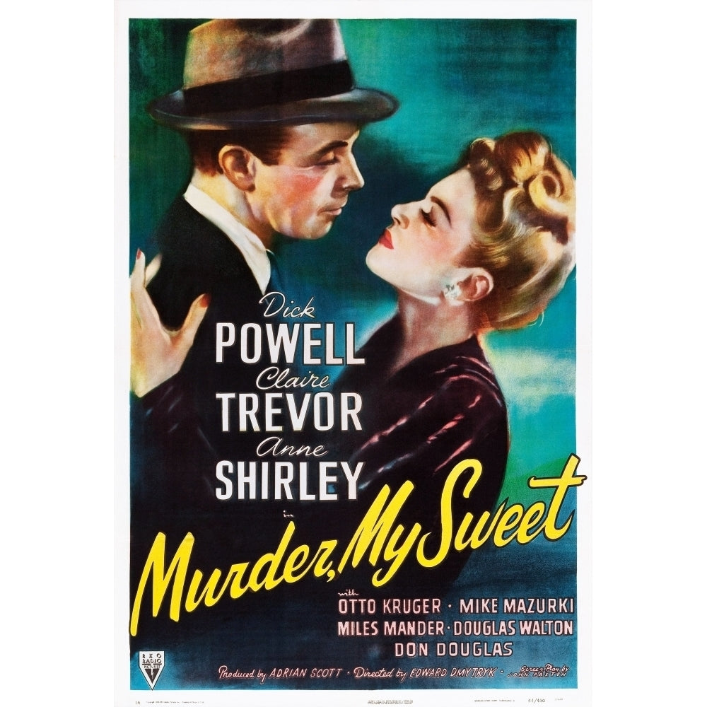 Murder My Sweet From Left Dick Powell Claire Trevor 1944 Movie Poster Masterprint Image 2