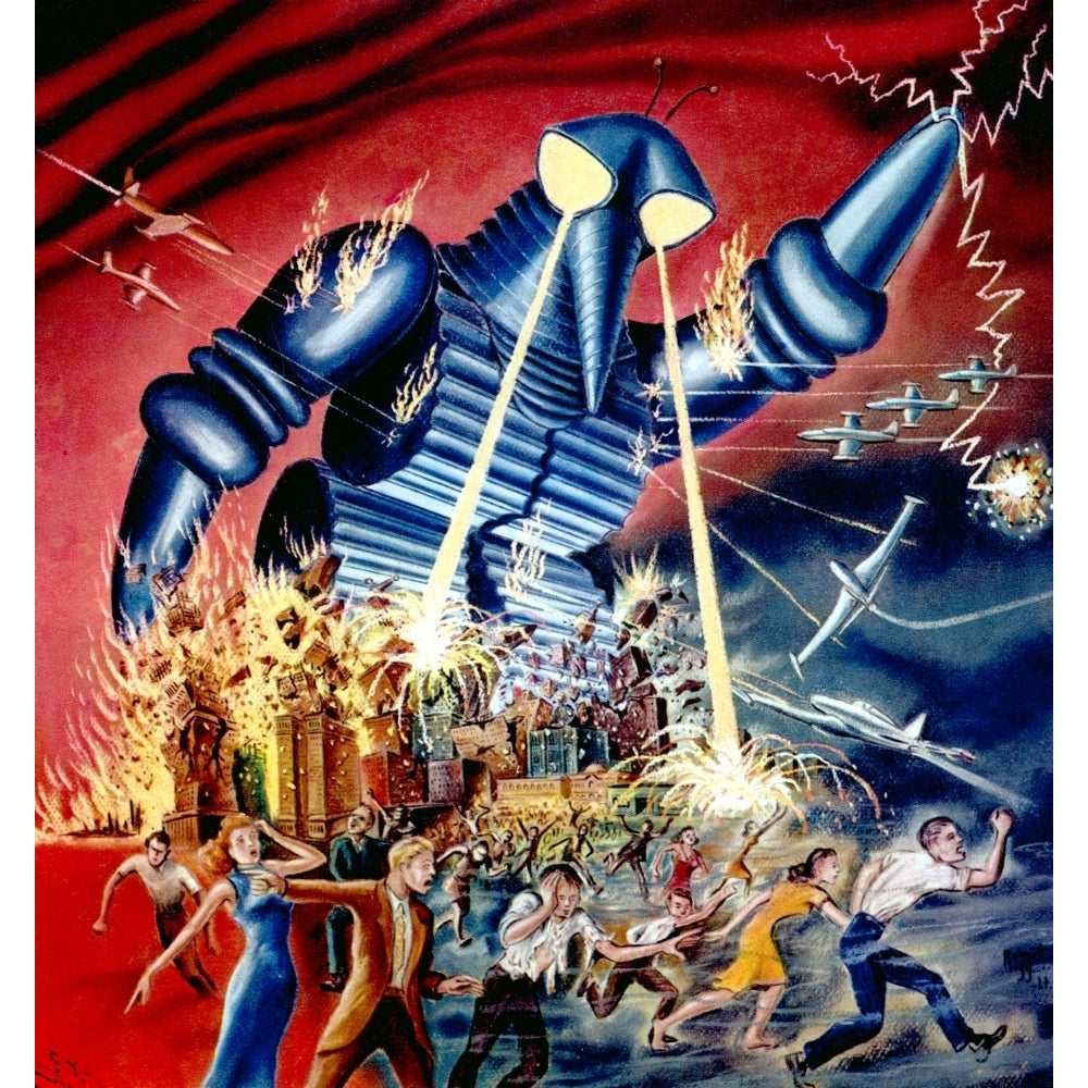 The Mysterians Mgm Anglo Release Poster Art 1957 Movie Poster Masterprint Image 2