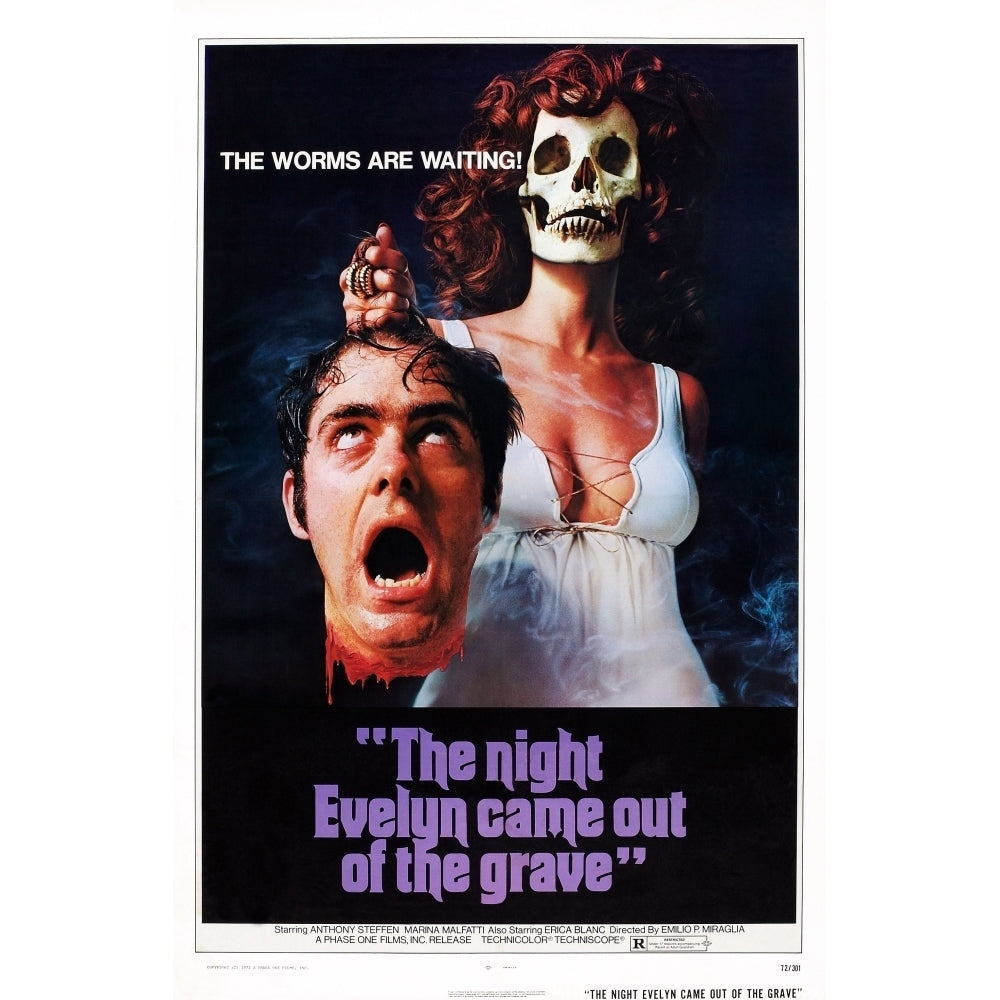 The Night Evelyn Came Out Of The Grave Us Poster Art 1971 Movie Poster Masterprint Image 1