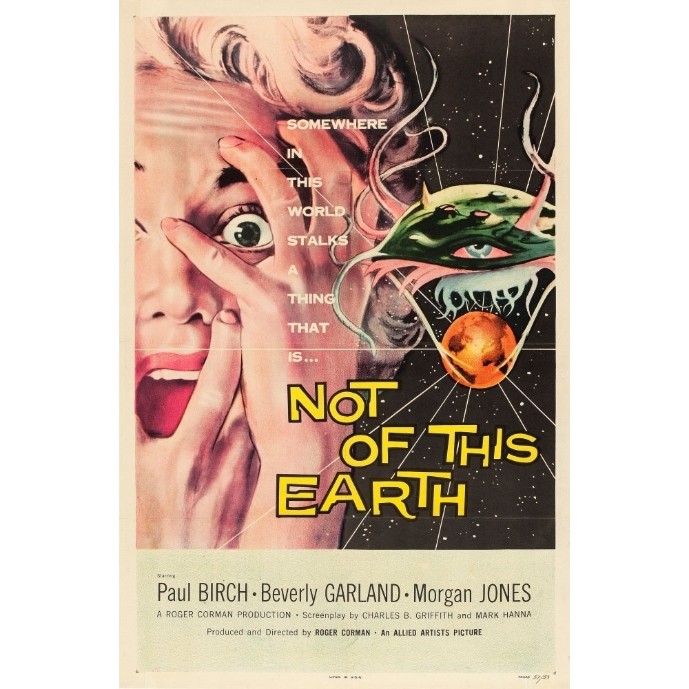 Not Of This Earth Beverly Garland 1957. Movie Poster Masterprint Image 1