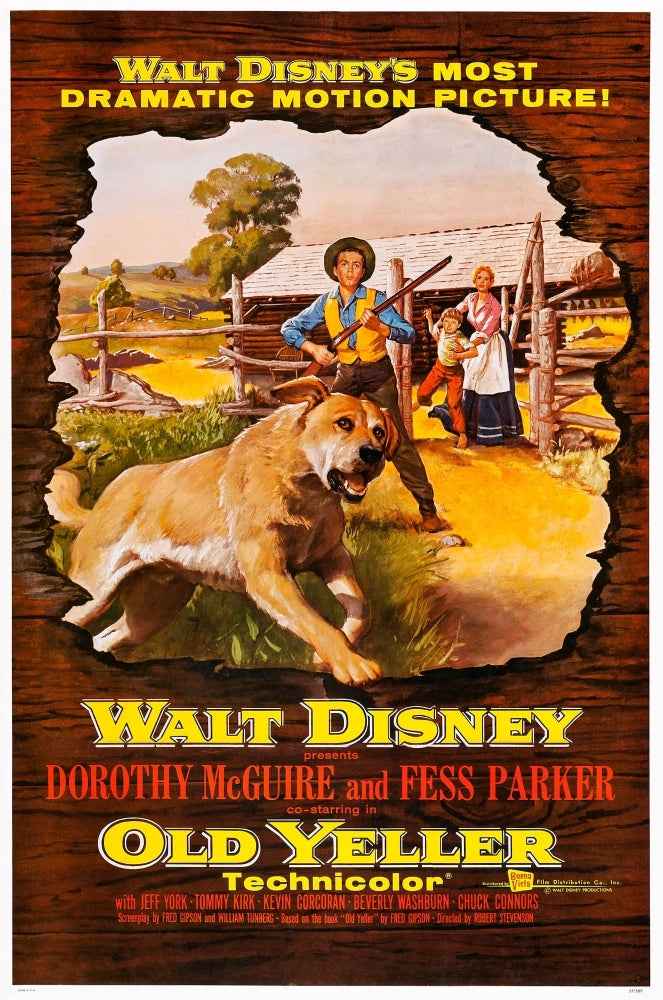 Old Yeller From Left: Old Yeller Tommy Kirk Kevin Corcoran Dorothy Mcguire 1957. Movie Poster Masterprint Image 1