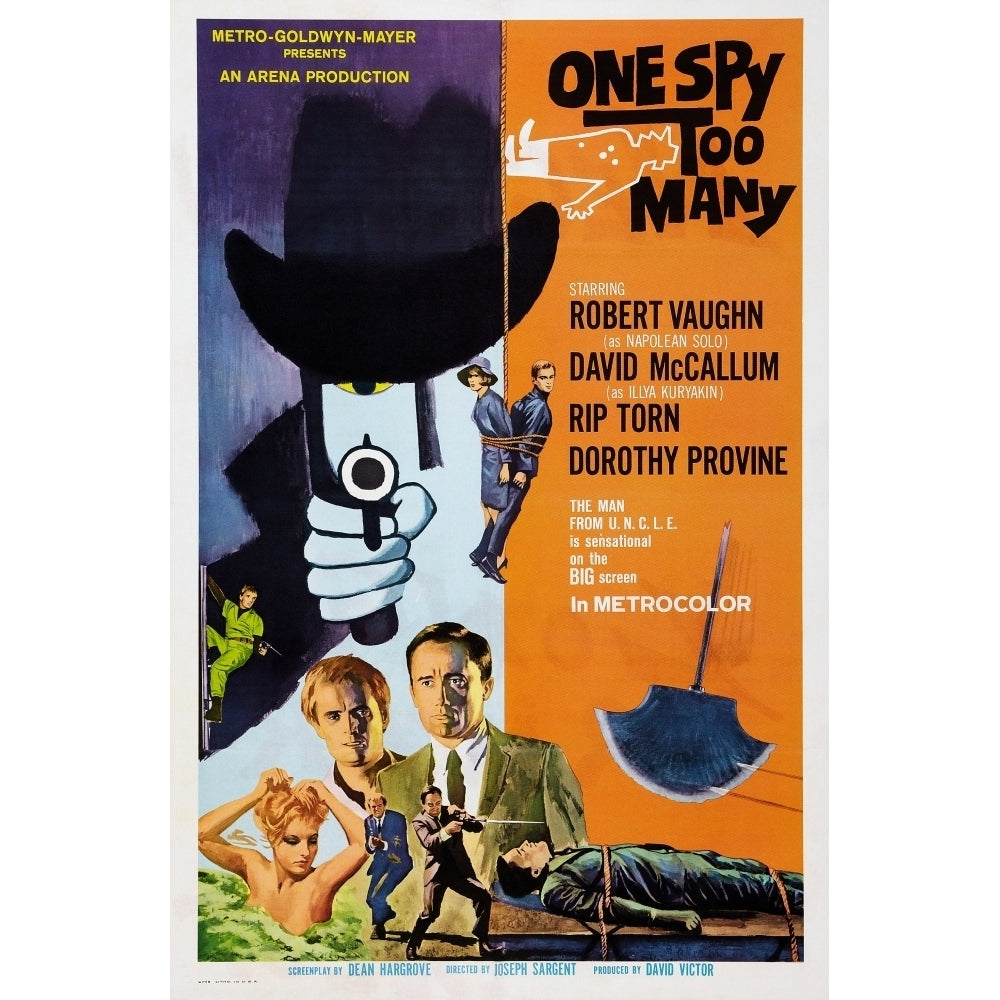 One Spy Too Many Bottom From Left: Dorothy Provine David Mccallum Robert Vaughn 1966. Movie Poster Masterprint Image 2