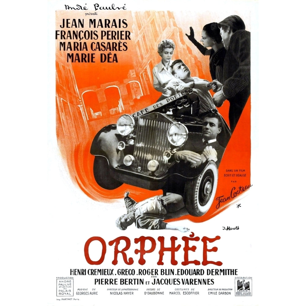 Orphee French Poster Art 1950 Movie Poster Masterprint Image 1