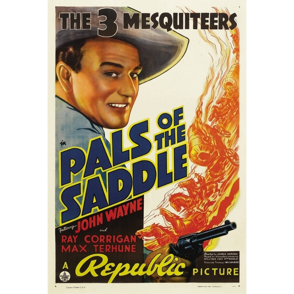 Pals Of The Saddle John Wayne 1938. Movie Poster Masterprint Image 1