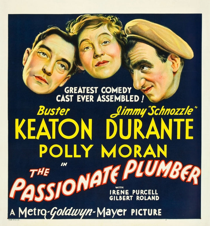 The Passionate Plumber From Left: Buster Keaton Polly Moran Jimmy Durante 1932. Movie Poster Masterprint Image 1