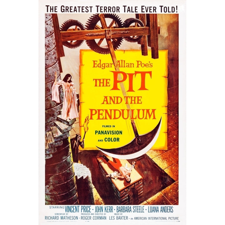 The Pit And The Pendulum Us Poster Art 1961. Movie Poster Masterprint Image 2