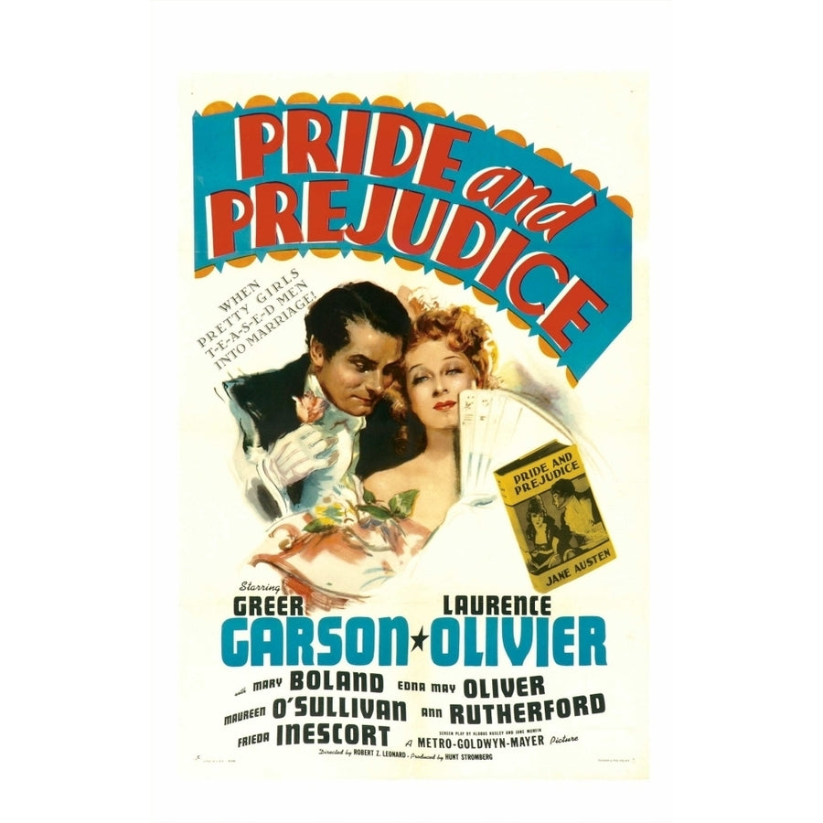 Pride And Prejudice From Left: Laurence Olivier Greer Garson 1940. Movie Poster Masterprint Image 1