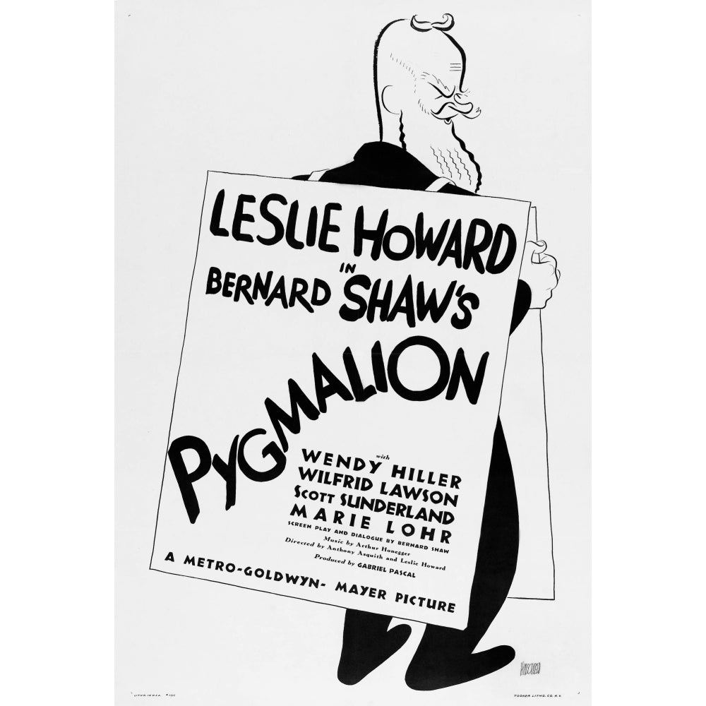 Pygmalion Us Ad Art George Bernard Shaw 1938. Movie Poster Masterprint Image 2