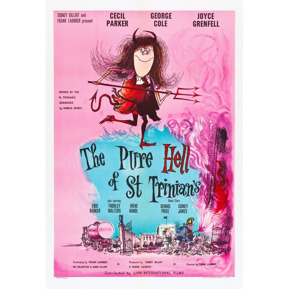 The Pure Hell Of St. TrinianS British Poster Art 1960. Movie Poster Masterprint Image 2