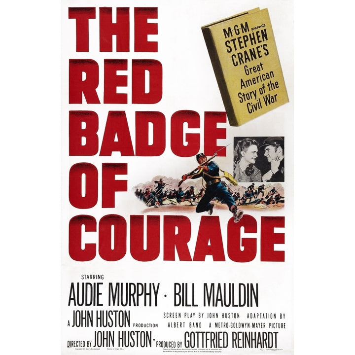 The Red Badge Of Courage Us Poster Art Audie Murphy 1951. Movie Poster Masterprint Image 1