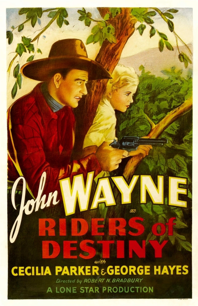 Riders Of Destiny John Wayne Cecilia Parker 1933 Movie Poster Masterprint Image 2