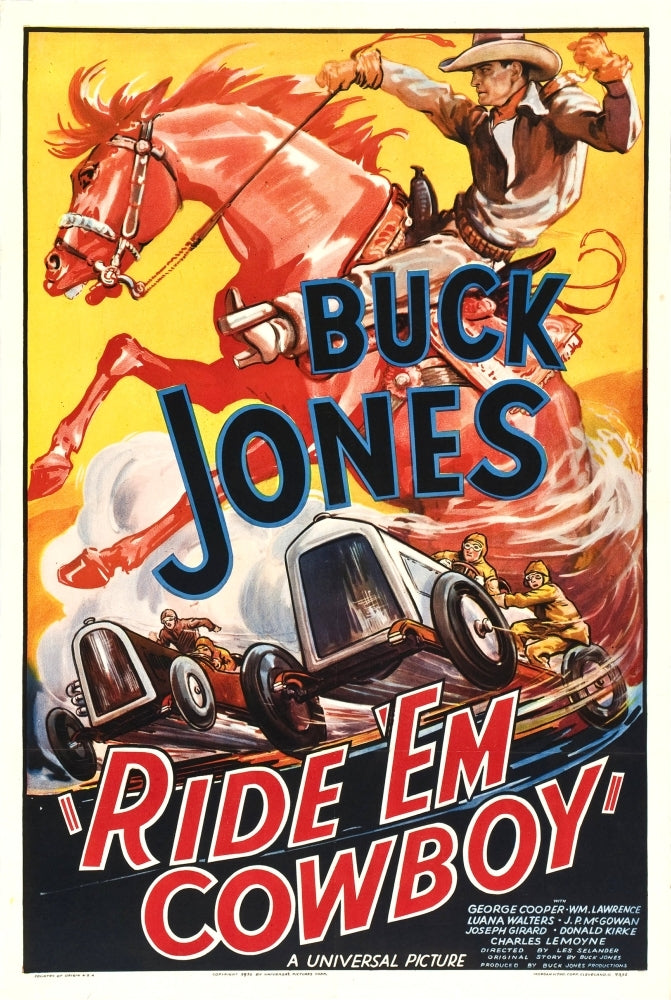 Ride Em Cowboy Top: Buck Jones 1936. Movie Poster Masterprint Image 1