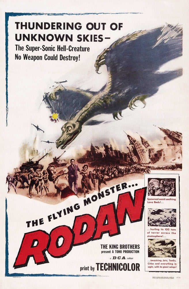 Rodan Us Poster Art 1957 Movie Poster Masterprint Image 1