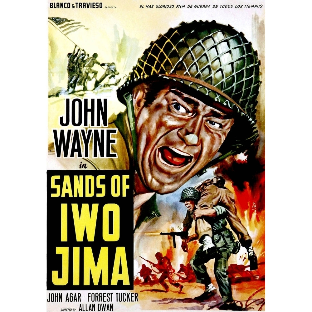 Sands Of Iwo Jima John Wayne 1949 Movie Poster Masterprint Image 1