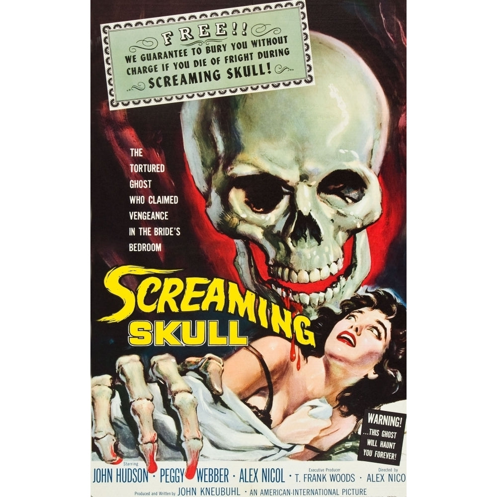 The Screaming Skull 1958. Movie Poster Masterprint Image 2