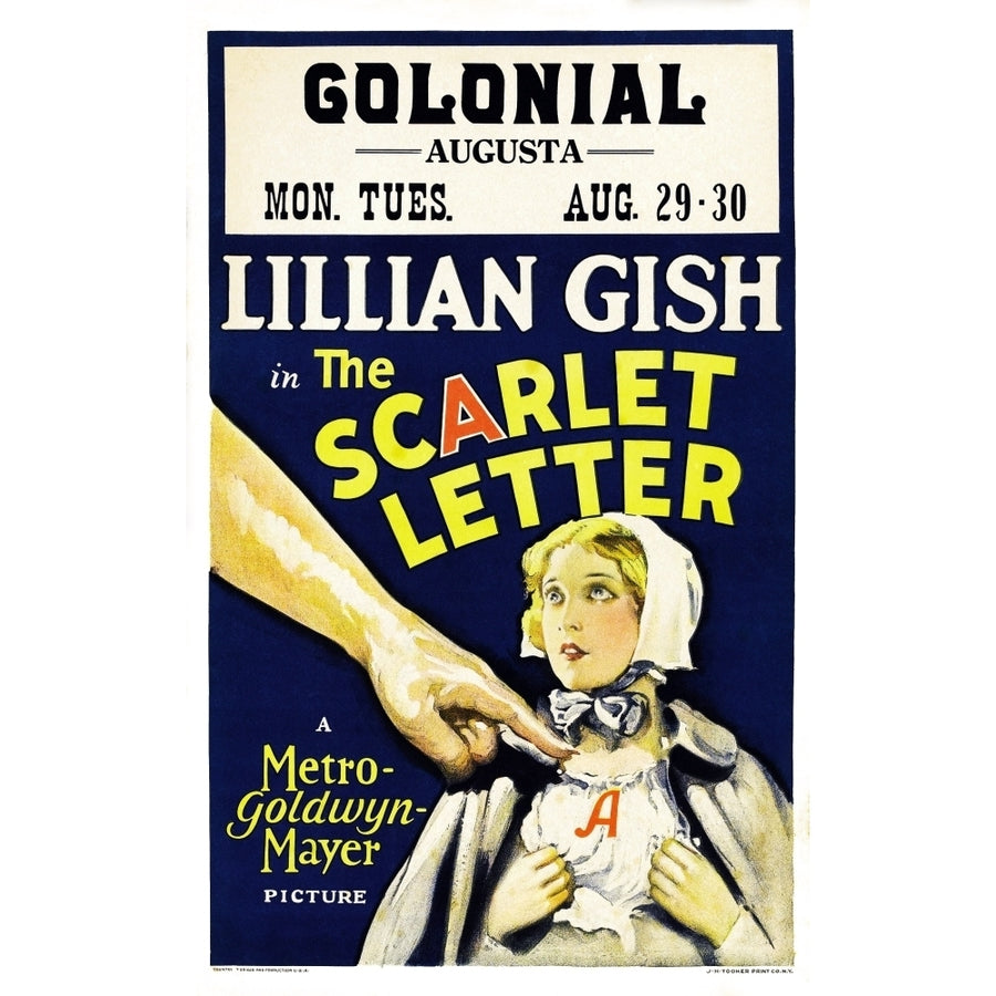 The Scarlet Letter Lillian Gish On Window Card 1926 Movie Poster Masterprint Image 1