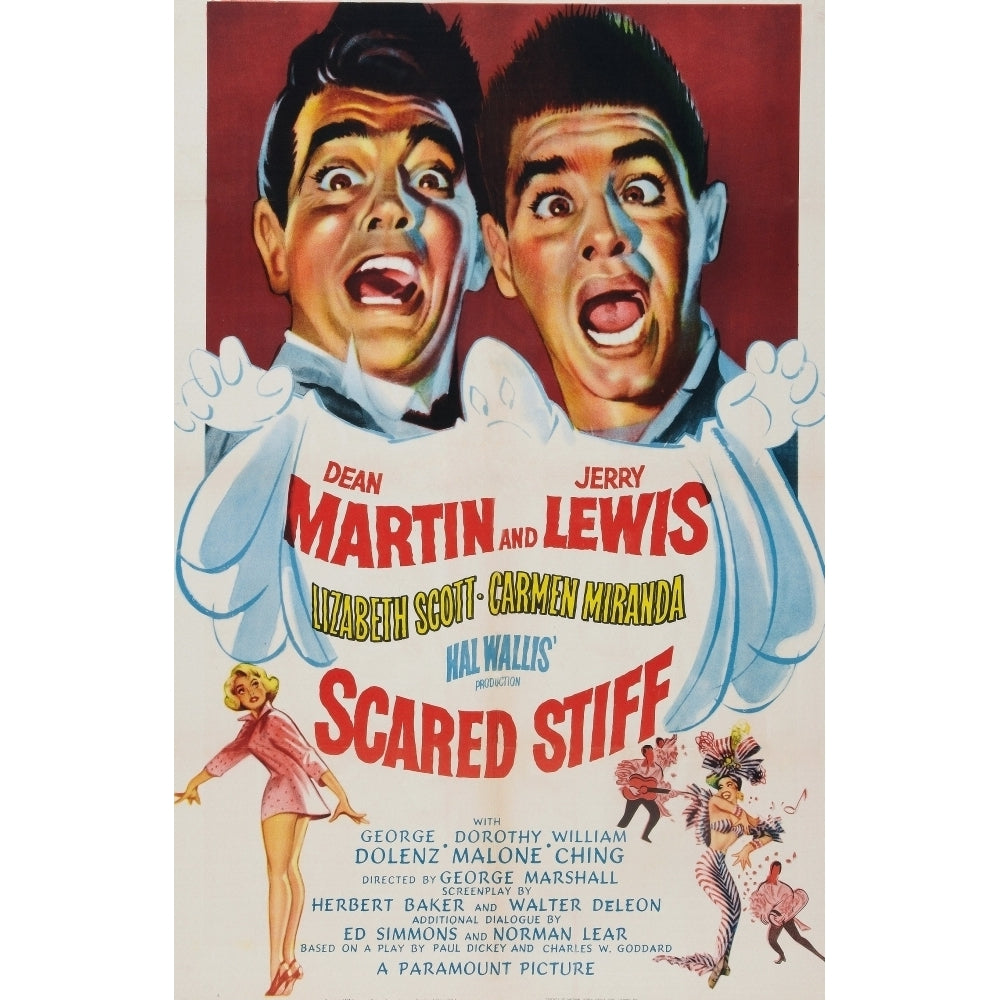 Scared Stiff Top From Left: Dean Martin Jerry Lewis 1953. Movie Poster Masterprint Image 2