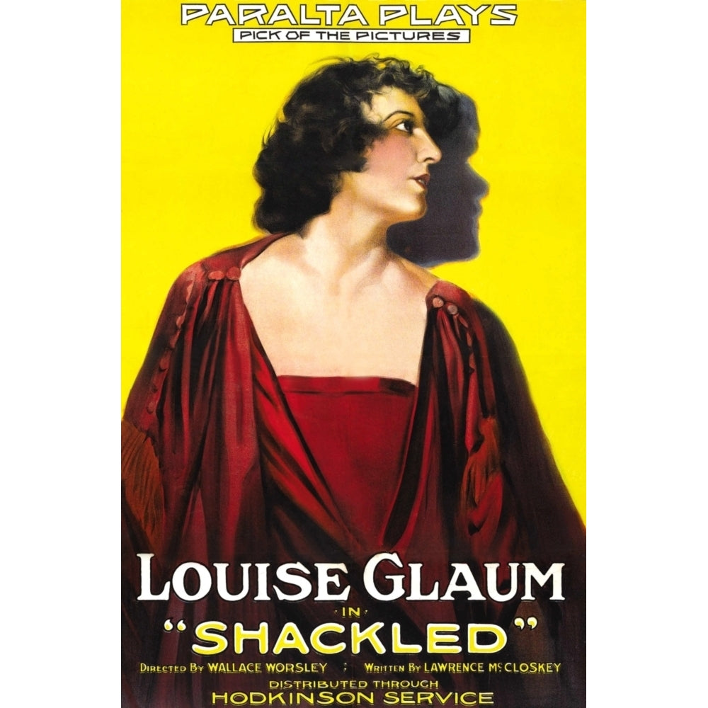 Shackled Louise Glaum On Poster Art 1918. Movie Poster Masterprint Image 2