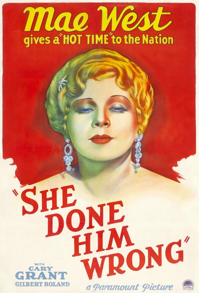 She Done Him Wrong Mae West 1933 Movie Poster Masterprint Image 1