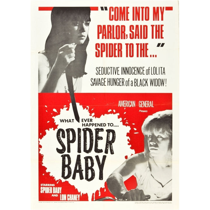 Spider Baby Top: Jill Banner Bottom: Beverly Washburn On 1968 Poster Art 1964 Movie Poster Masterprint Image 2