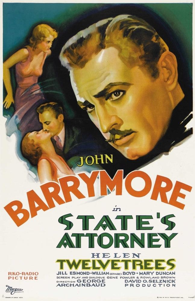 StateS Attorney Helen Twelvetrees John Barrymore 1932 Movie Poster Masterprint Image 1