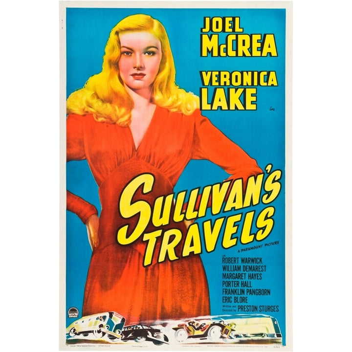 SullivanS Travels Veronica Lake 1941. Movie Poster Masterprint Image 1