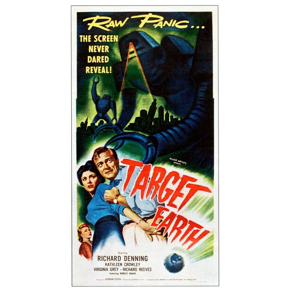 Target Earth From Left: Kathleen Crowley Richard Denning 1954. Movie Poster Masterprint Image 2