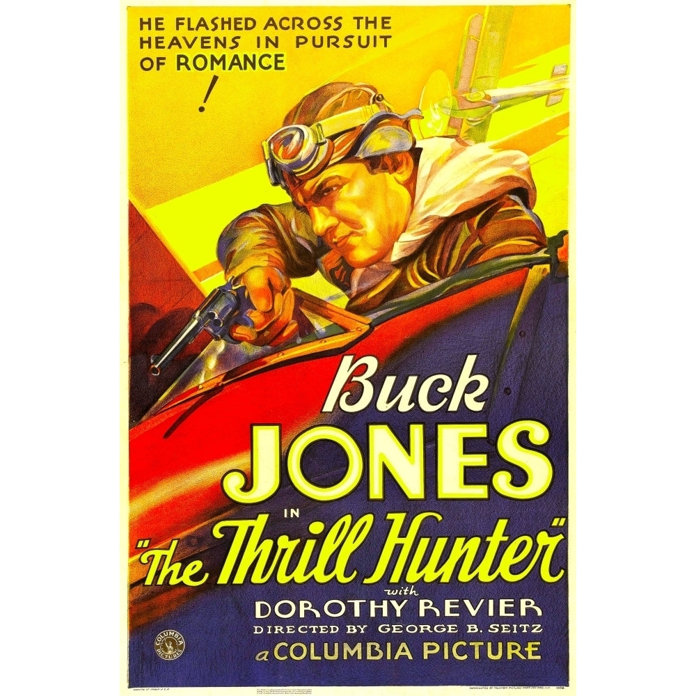 The Thrill Hunter Buck Jones 1933. Movie Poster Masterprint Image 1