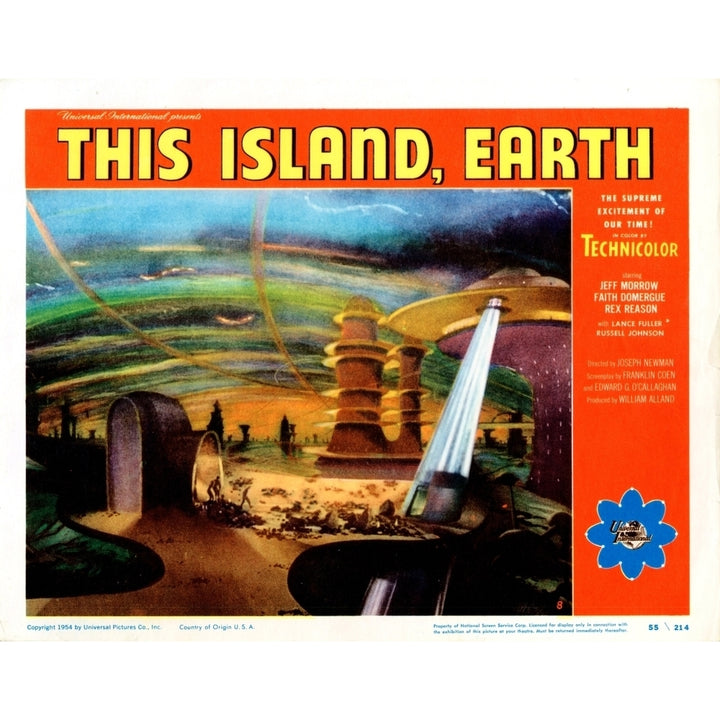 This Island Earth Us Lobbycard 1955. Movie Poster Masterprint Image 2