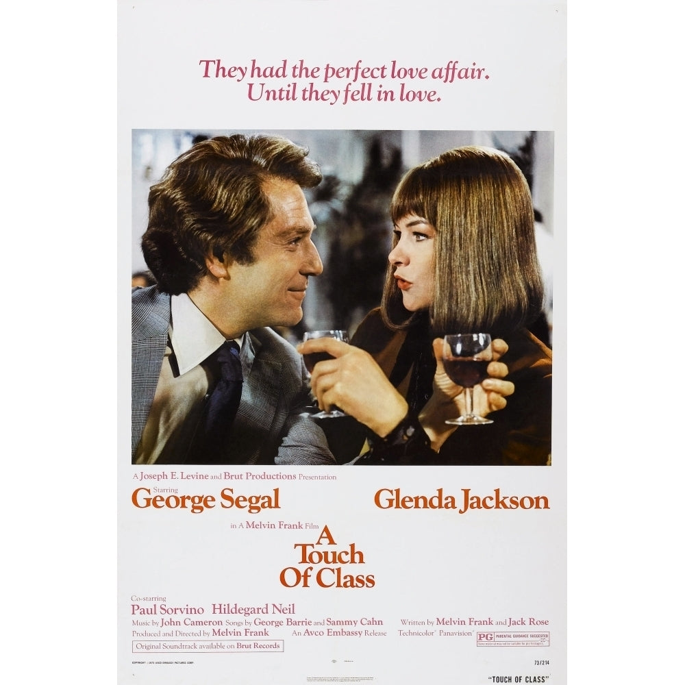 A Touch Of Class Us Poster From Left: George Segal Glenda Jackson 1973 Movie Poster Masterprint Image 1