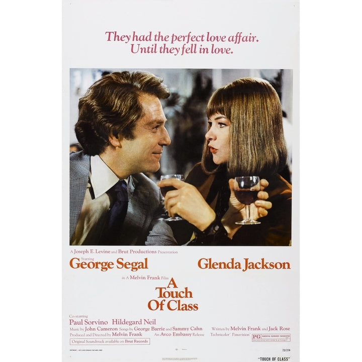 A Touch Of Class Us Poster From Left: George Segal Glenda Jackson 1973 Movie Poster Masterprint Image 2