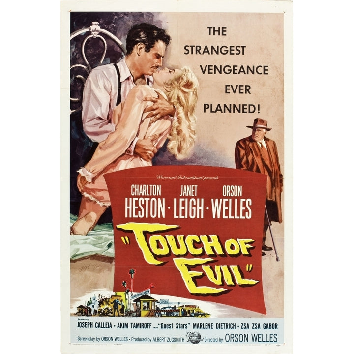 Touch Of Evil Charlton Heston Janet Leigh Orson Welles 1958 Movie Poster Masterprint Image 2