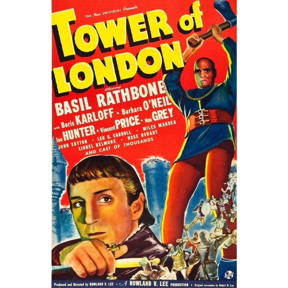 Tower Of London From Left: Basil Rathbone Boris Karloff 1939. Movie Poster Masterprint Image 2