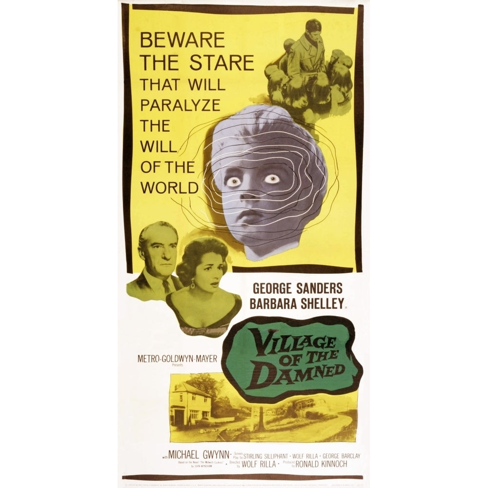 Village Of The Damned Us Poster Art George Sanders Barbara Shelley 1960 Movie Poster Masterprint Image 1