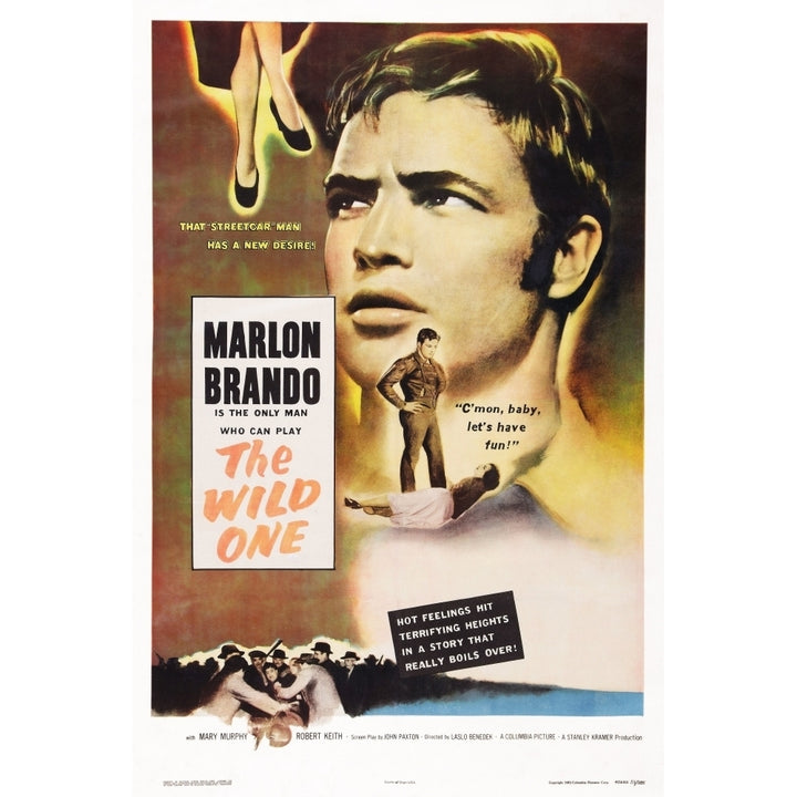 The Wild One Us Poster Art Marlon Brando 1953. Movie Poster Masterprint Image 1