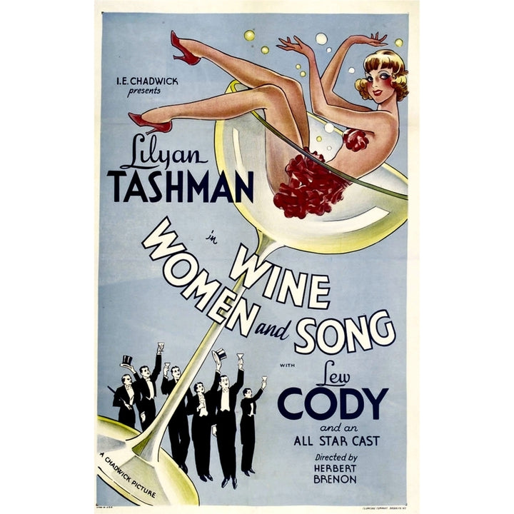 Wine Women And Song Poster Art 1933 Movie Poster Masterprint Image 2