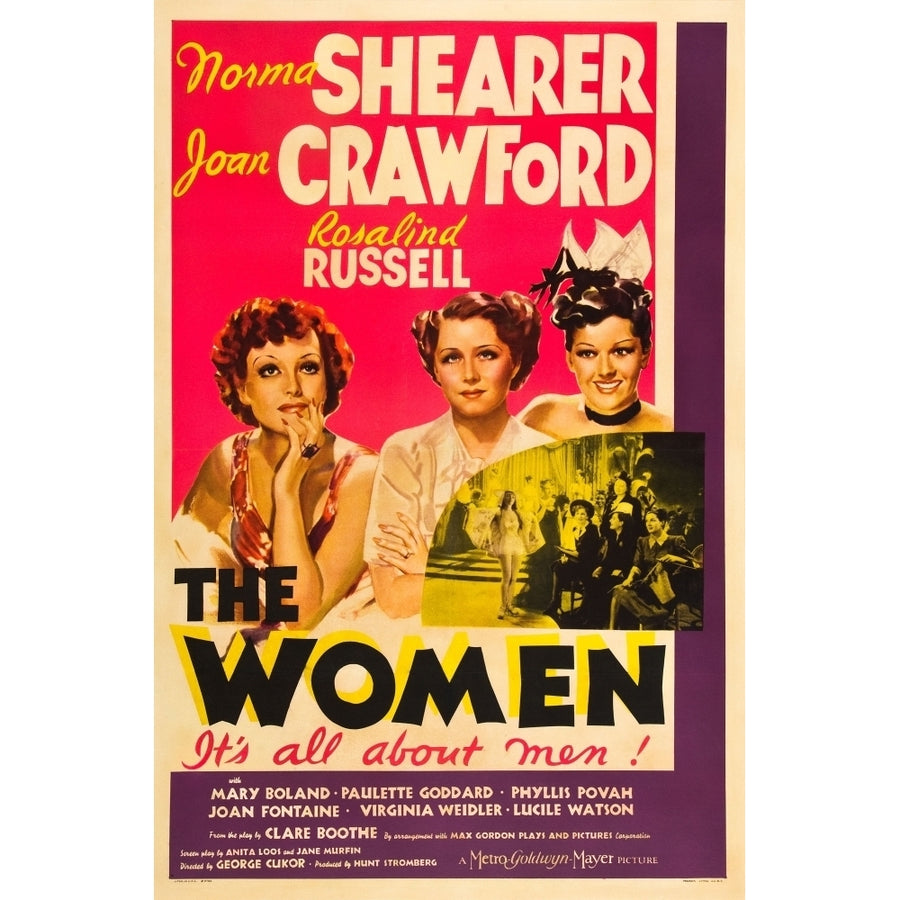 The Women From Left: Joan Crawford Norma Shearer Rosalind Russell 1939 Movie Poster Masterprint Image 1