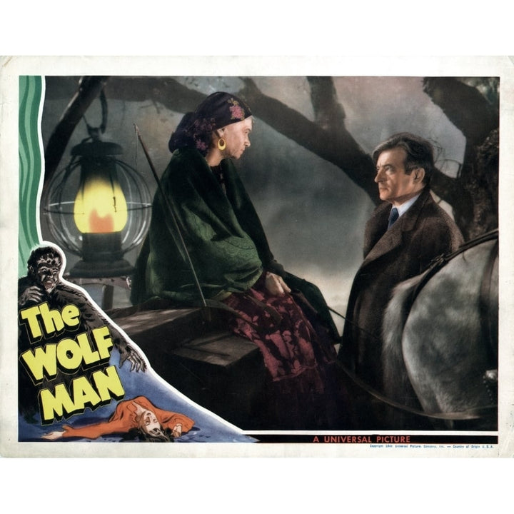 The Wolf Man From Left Maria Ouspenskaya Claude Rains 1941 Movie Poster Masterprint Image 1